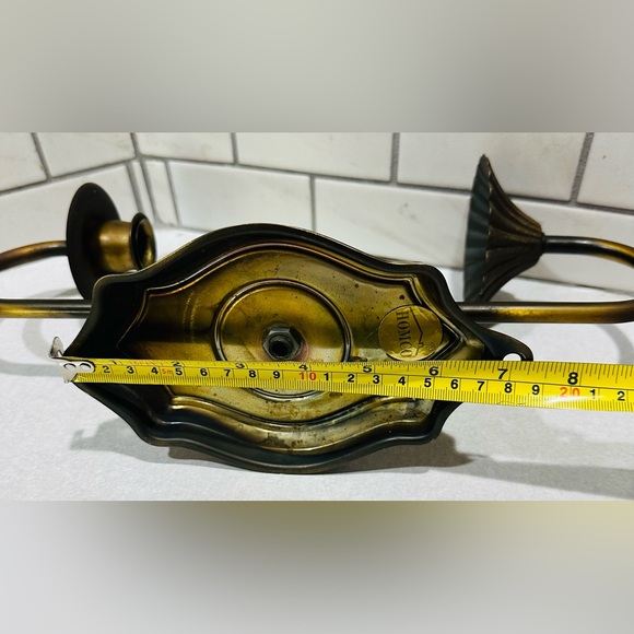 Vintage Homco Metal Gold Brass Style Wall Sconces Votive Candle Holder Cottage - Picture 10 of 10